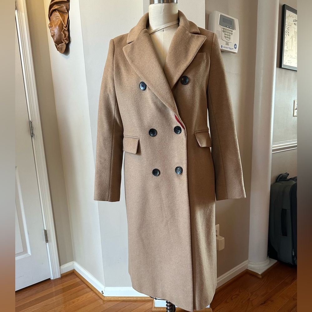 French Connection Tan Pea Coat SZ M